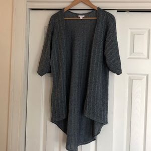 Worn once LuLaRoe Lindsay Sweater-Like SteelBlue S